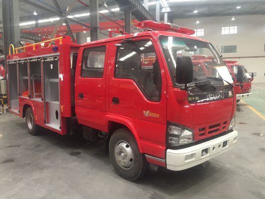 Compact Fire Fighting Water Truck 88KW 4x2 With 2000L Capacity