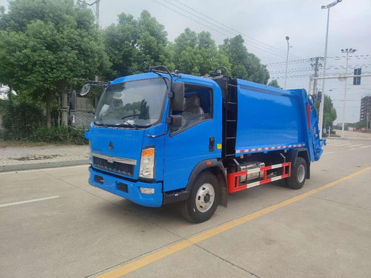 HOWO 116 Engineering Emergency Vehicle , 6m3 Refuse Compactor Truck
