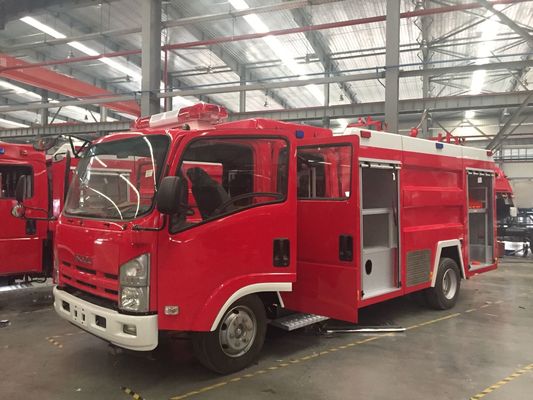 ISUZU Mini Water Tanker Foam Fire Truck 4 Ton 6 Wheel ISO9001 Certification